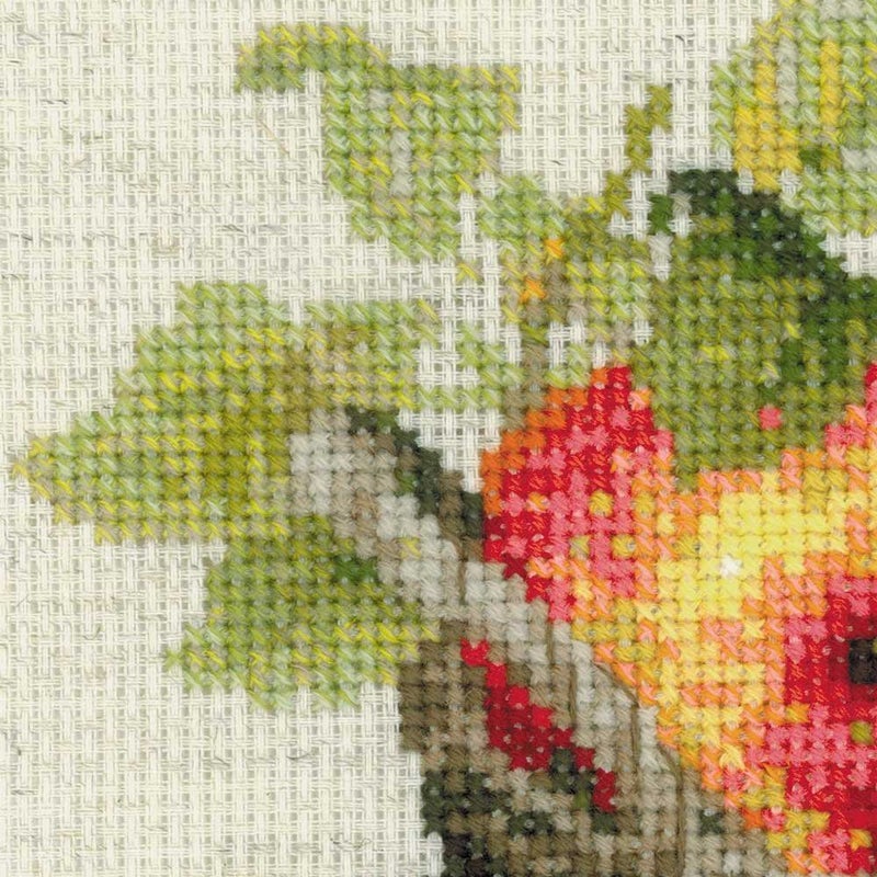 Riolis Ripe Apples Counted Cross Stitch Kit-11.75x11.75 10 Count - Image 2